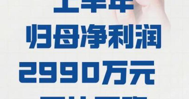 上纬新材： 上半年归母净利润 2990.04万元同比下降 32.91%