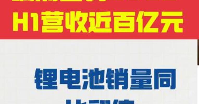 瑞浦兰钧2025H1营收近百亿元  锂电池销量同比翻倍