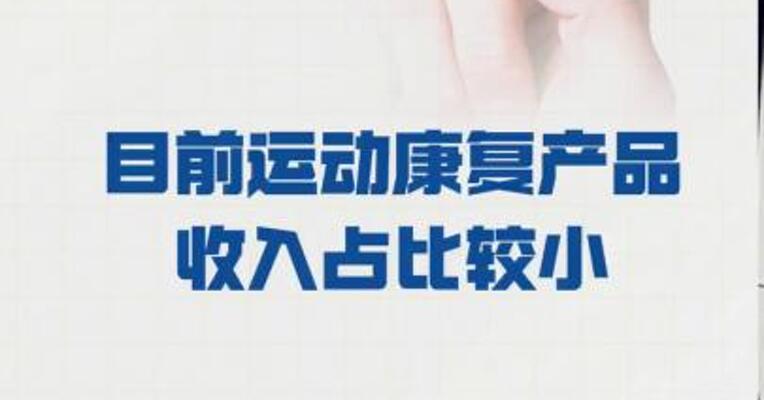 麦澜德： 目前运动康复产品收入 占比较小