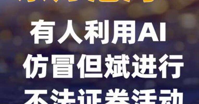 东方港湾：有人利用AI仿冒但斌进行不法证券活动