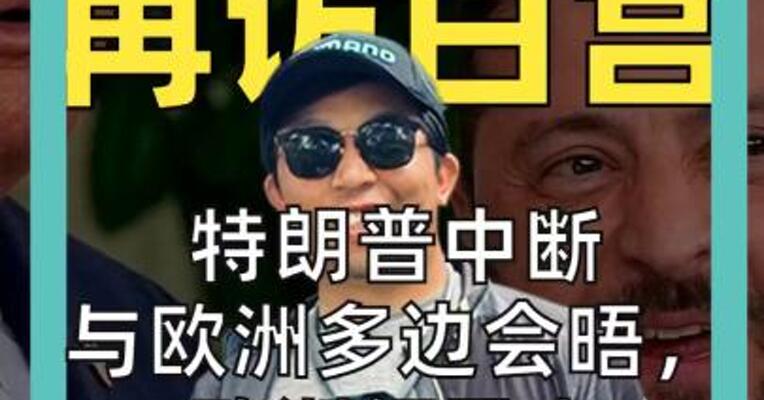 泽连斯基 再访白宫 特朗普中断与欧洲多边会晤 欧洲领导人“讨说法”落空？