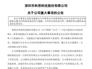 突发！这家A股公司实控人被留置，持股市值超48亿