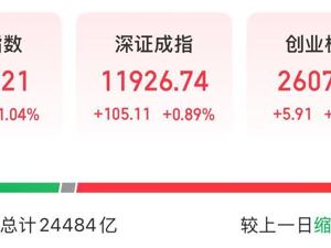 沪指涨超1%，续创十年新高！芯片股爆发，寒武纪涨超8%，股价重回千元
