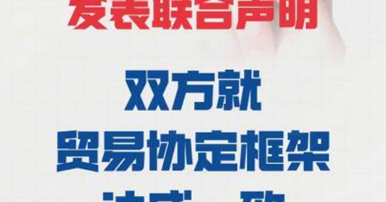 美国与欧盟发表联合声明 双方就贸易协定框架 达成一致