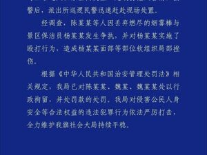劝阻游客乱扔烟雾棒，景区保洁员被殴打致面部软组织挫伤！内蒙古警方通报：3人被行拘