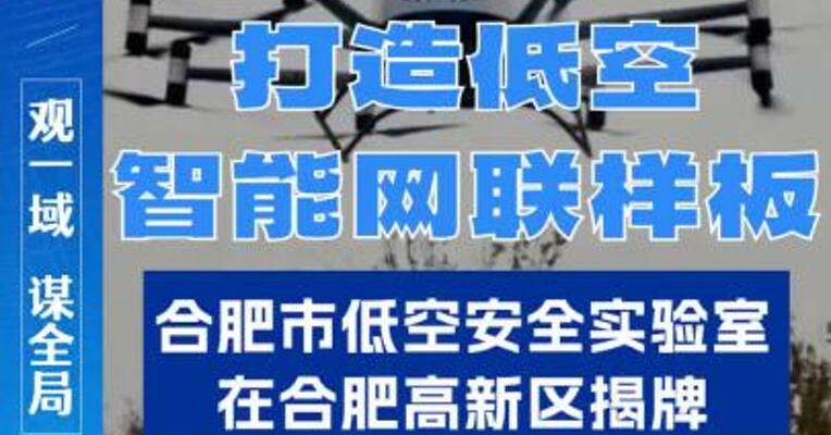 专注低空安全！合肥市低空安全实验室在合肥高新区揭牌