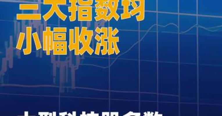 美股三大指数均小幅收涨 大型科技股多数上涨