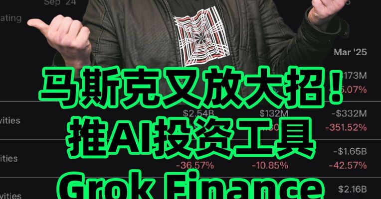 马斯克又放大招，AI投资工具Grok Finance要来了