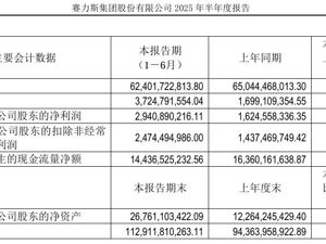 赛力斯上半年赚麻：净利润29.41亿元，净利润增长81.03%！问界M8交付破7万辆，问界汽车交付超14.7万台