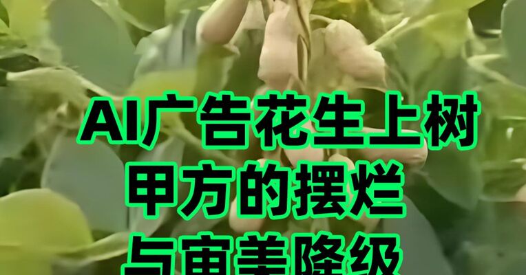 AI 广告花生上树 甲方的摆烂与审美降级