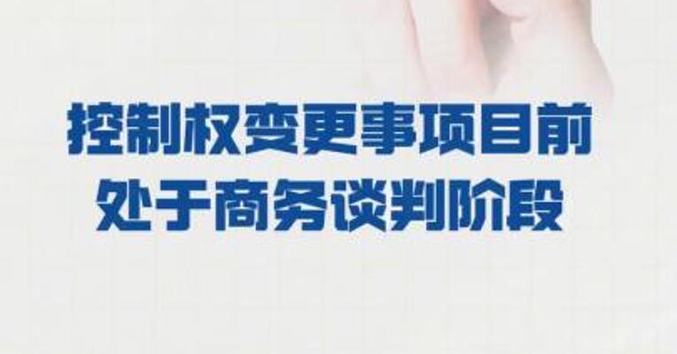 飞马国际：控制权变更事项 目前处于商务谈判阶段