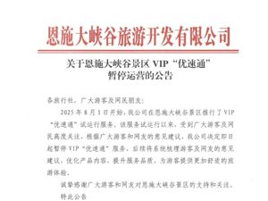花680元买VIP“优速通”就不用排队？湖北一5A级旅游景区：即日起暂停