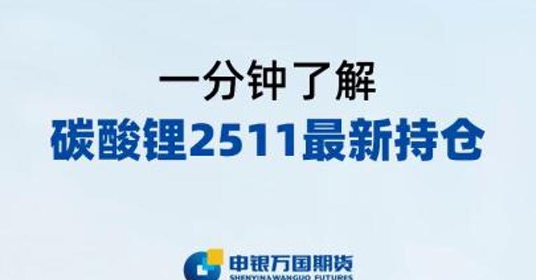 9月10日碳酸锂收跌超4%，一分钟了解碳酸锂2511最新持仓
