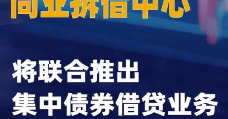 中央结算、同业拆借中心将联合推出集中债券借贷业务