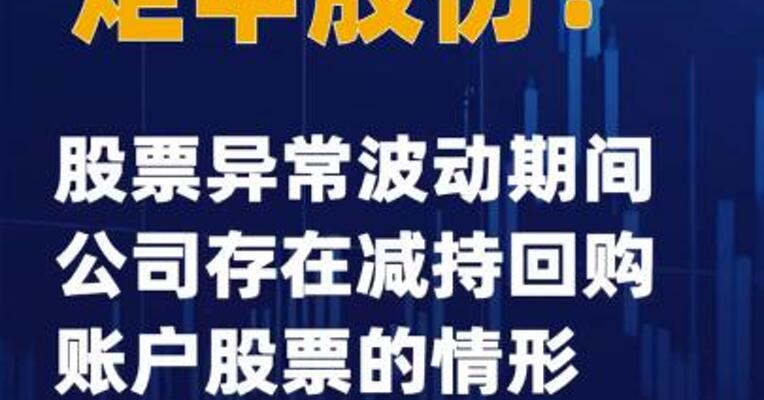 炬申股份：股票异常波动期间公司存在减持回购账户股票的情形