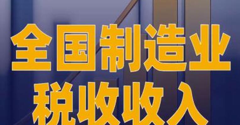 今年前8个月全国制造业税收收入同比增长5%以上