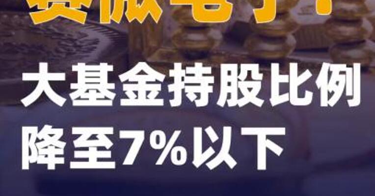 赛微电子：大基金持股比例降至7%以下