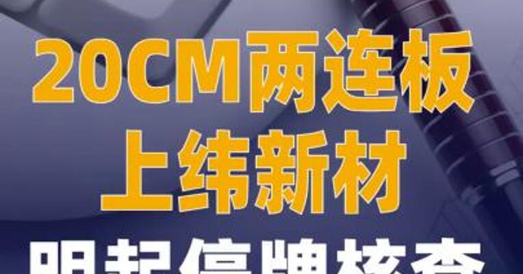 20CM两连板上纬新材：明起 停牌核查