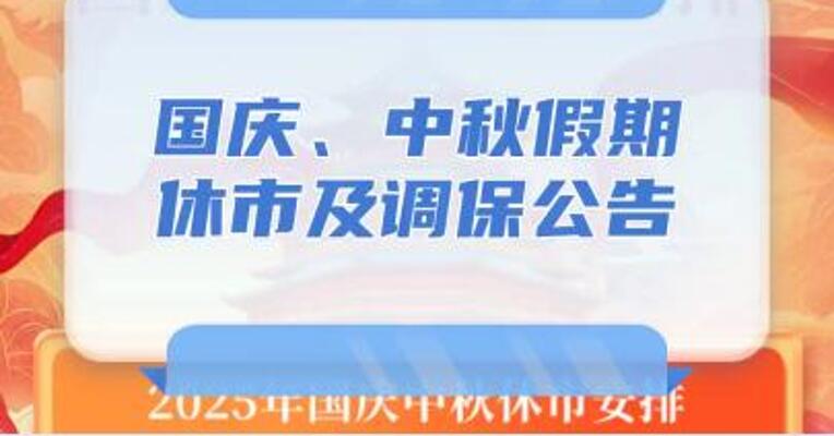 2025年国庆、中秋假期，期货休市及调保公告