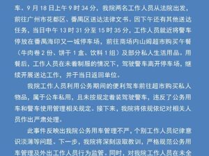 法院通报“警车现身山姆停车场”：工作人员利用公务便利购买私人物品，属公车私用，将严肃处理