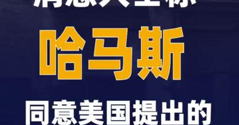 消息人士称哈马斯同意美国提出的加沙停火方案