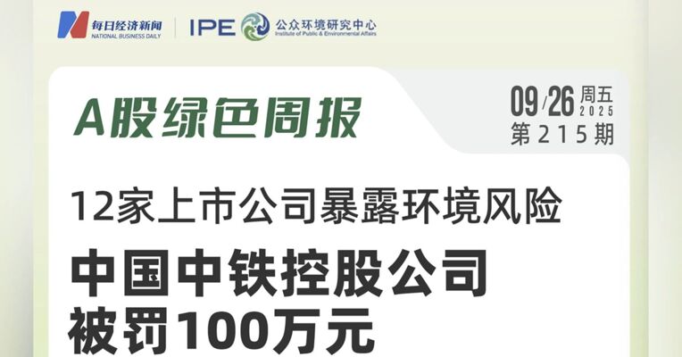 绿色投资排雷周报：万安科技控股公司因暴露环境风险被罚7.4万元