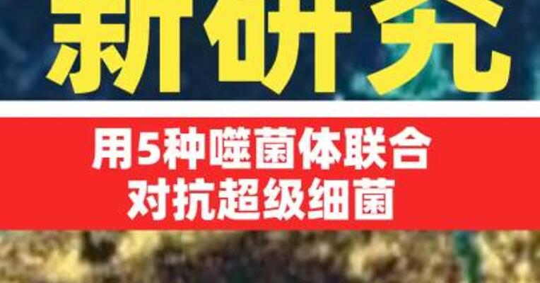 新研究用5种噬菌体联合对抗超级细菌