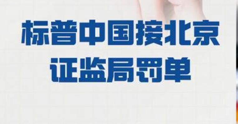 标普中国接北京证监局罚单
