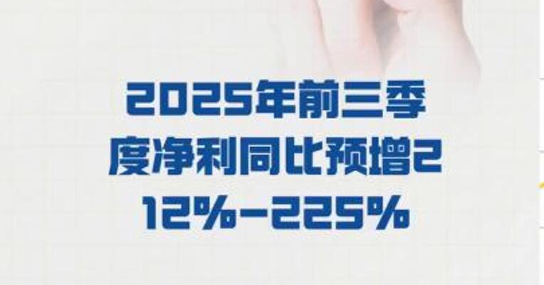 永和股份： 2025年前三季度净利同比 预增212%-225%