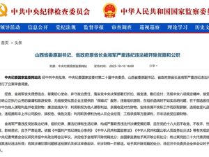 山西省原省长金湘军被双开！搞权色、钱色交易，无偿接受“保姆式”服务