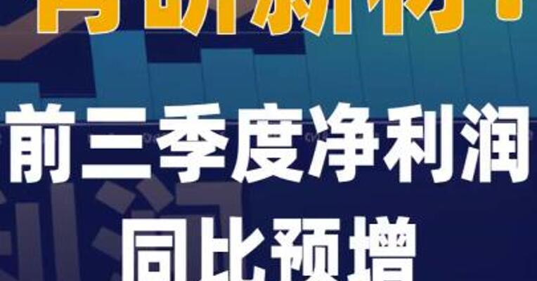 有研新材：前三季度净利润同比 预增101%~127%