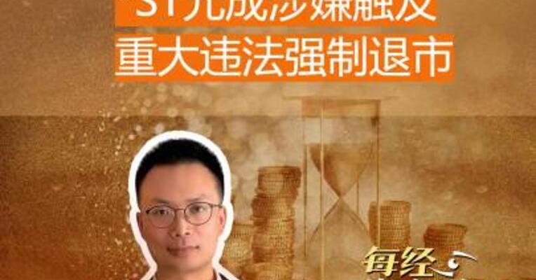 1万股东踩雷 *ST元成涉嫌触及重大违法强制退市