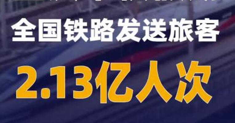 国庆中秋假期全国铁路发送旅客2.13亿人次
