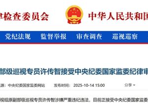 最新！许传智被查