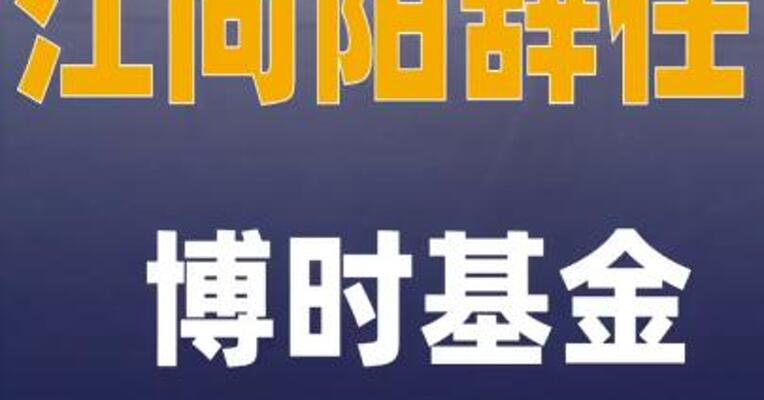 江向阳辞任，博时基金更换董事长