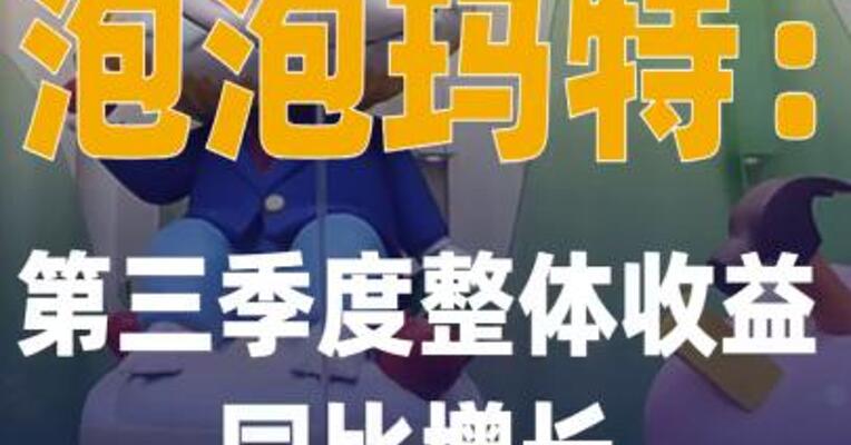 泡泡玛特：第三季度整体收益 同比增长245%~250%