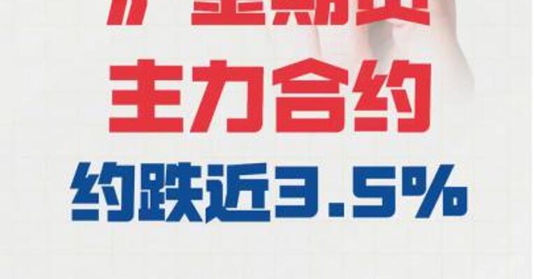 沪金期货主力合约跌近3.5%