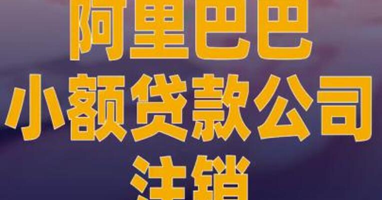 阿里巴巴小额贷款公司注销