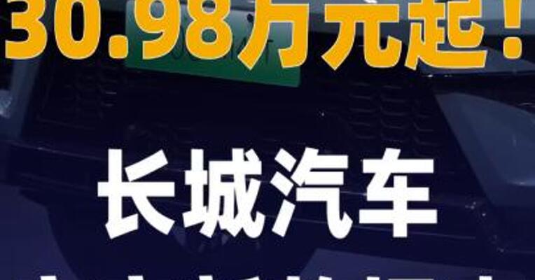 30.98万元起！长城汽车官 宣新款坦克