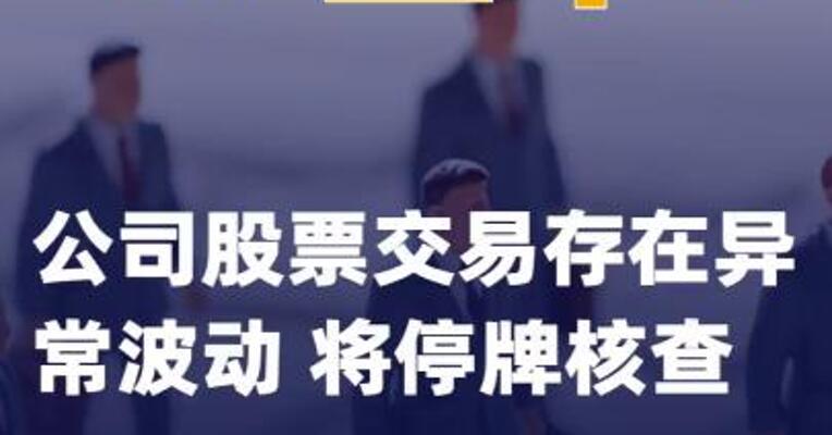 *ST正平：公司股票交易存在异常波动将停牌核查