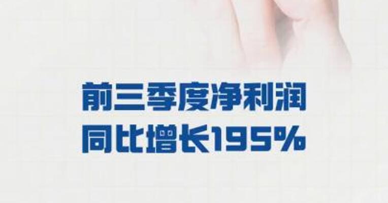 中国稀土： 前三季度净利润同比 增长195%