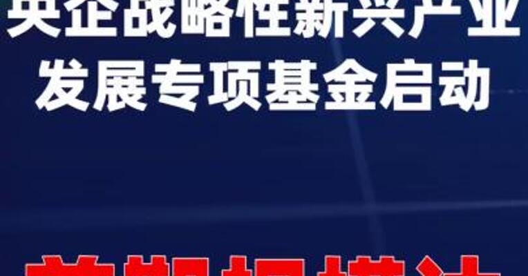 央企战略性新兴产业发展专项基金启动， 首期规模达510亿元