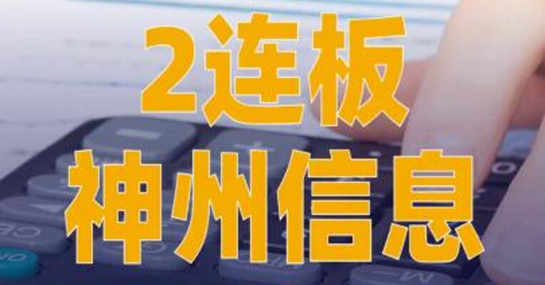 2连板神州信息：前三季度 净亏损1.07亿元