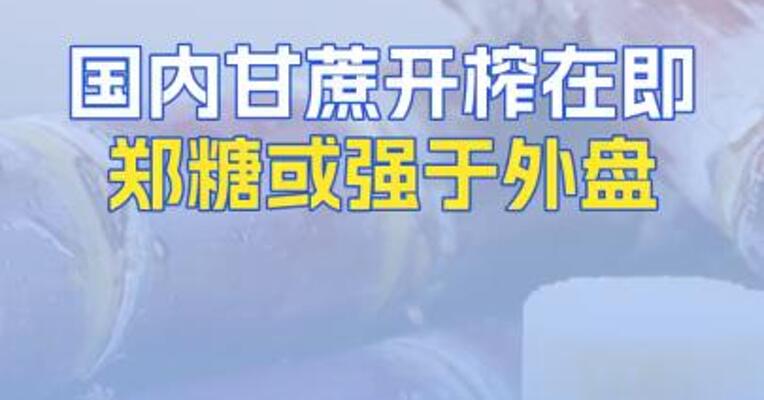 国内甘蔗开榨在即郑糖或强于外盘