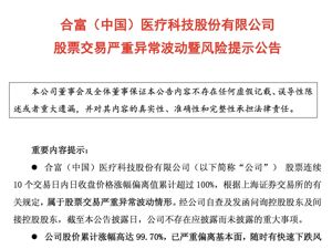 击鼓传花效应明显！8连板“大牛股”，紧急提示！