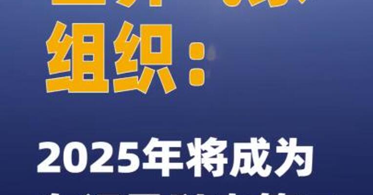 世界气象组织：2025年将成为有记录以来第二或第三热年份