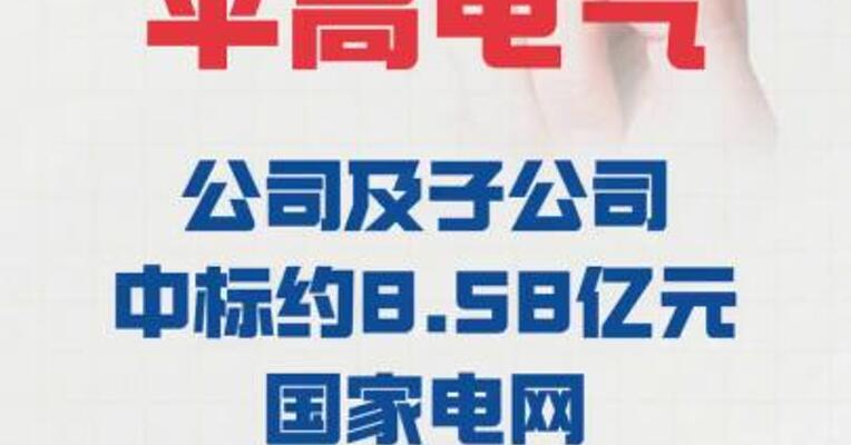 平高电气：公司及子公司 中标约8.58亿元 国家电网采购项目