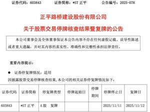 603843，复牌！此前21天涨停，被上交所重点监控