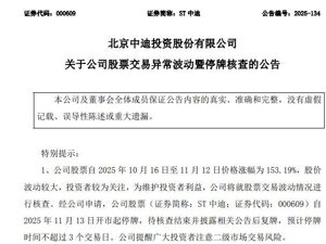 19连板“大牛股”，明起停牌核查！