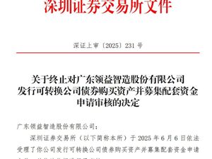千亿巨头，重大资产重组审核被终止！